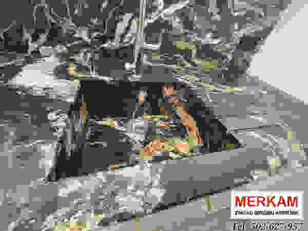 Merkam - Łódź ul. Św. Jerzego 9 КухняСтільниці Камінь Коричневий