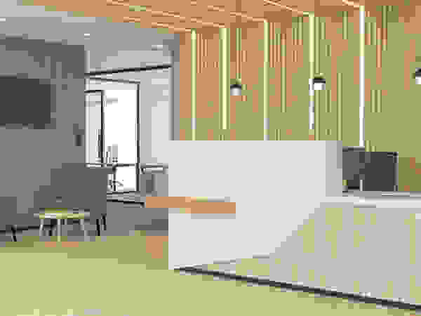 4 + Arquitectura Moderne Geschäftsräume & Stores Holz Holznachbildung