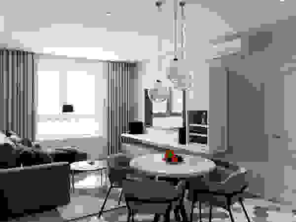 Anastasia Yakovleva design studio Modern Living Room Wood Brown