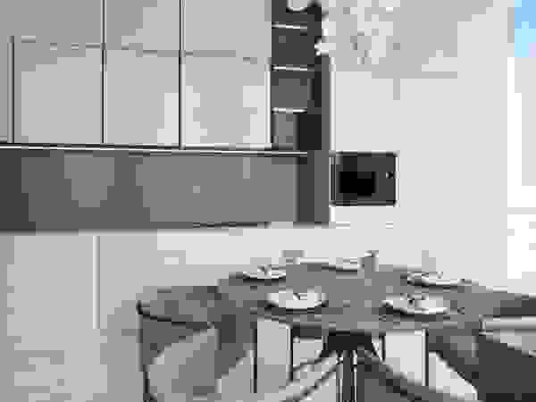 Anastasia Yakovleva design studio Built-in kitchens Wood Beige