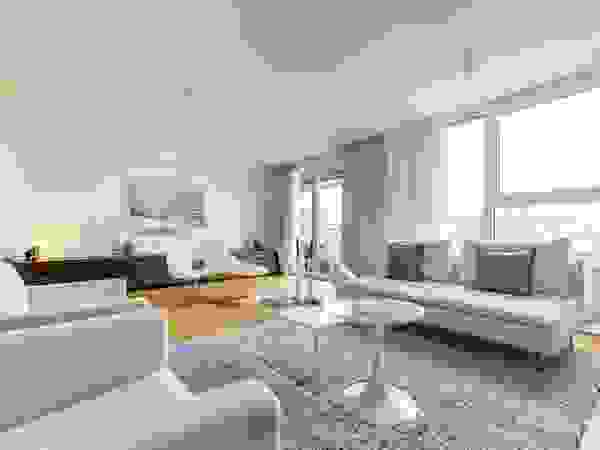Münchner home staging Agentur GESCHKA Living room White