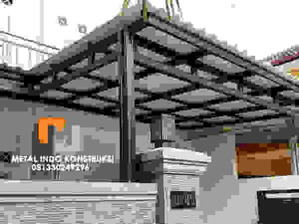Metal Indo Konstruksi Garages & sheds Aluminium/Zinc Grey