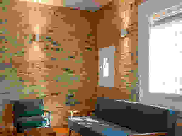osb arquitectos Living room Bricks
