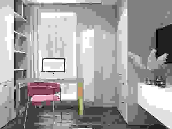 Mieszkanie w odcieniach kawy Ambience. Interior Design Pokój dla dziwczynki Różowy