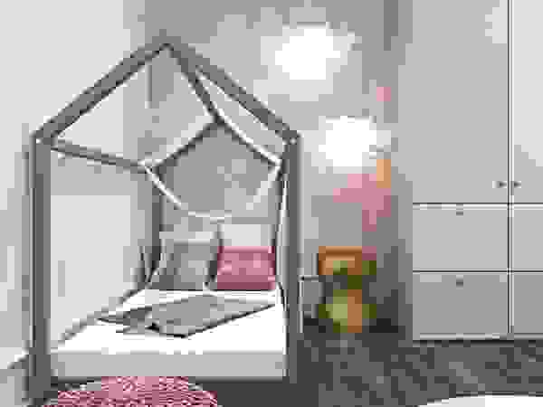 Mieszkanie w odcieniach kawy Ambience. Interior Design Pokój dla dziwczynki Różowy