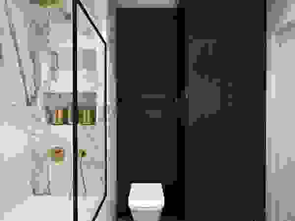 Mieszkanie w odcieniach kawy Ambience. Interior Design Nowoczesna łazienka