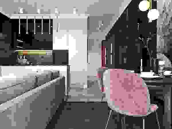 Wnętrza w stylu modern classic Ambience. Interior Design Nowoczesny salon