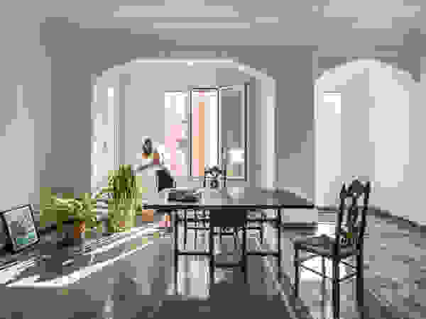 tambori arquitectes Living room Ceramic White