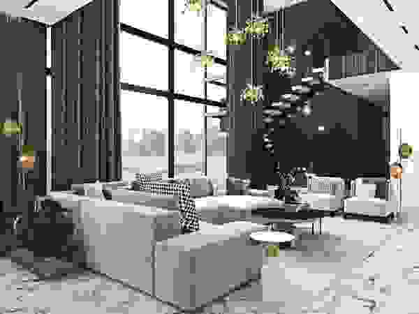 Luksusowe wnętrza domu – cz. 1 Ambience. Interior Design Nowoczesny salon