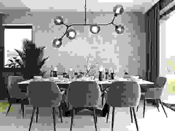 Nowoczesne wnętrza z kontrastem – cz. 1 Ambience. Interior Design Nowoczesna jadalnia
