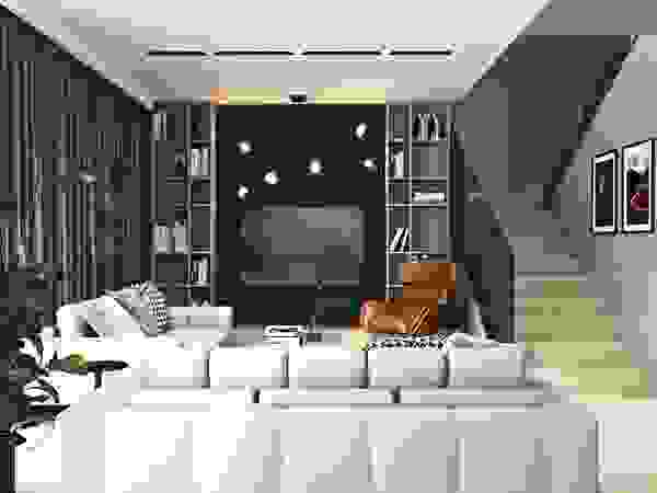 Nowoczesne wnętrza z kontrastem – cz. 1 Ambience. Interior Design Nowoczesny salon
