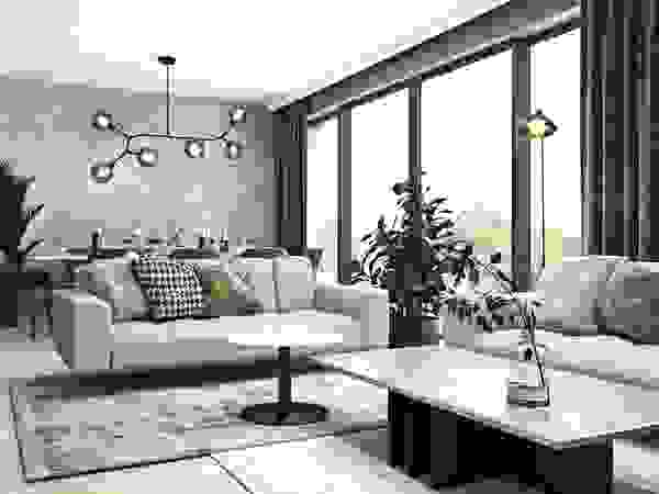 Nowoczesne wnętrza z kontrastem – cz. 1 Ambience. Interior Design Nowoczesny salon