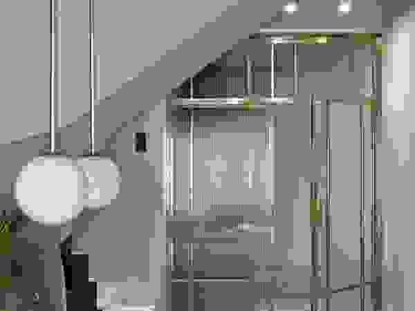 Nowy dom Koniecznych – realizacja. Zdjęcia: Tom Kurek Ambience. Interior Design Nowoczesny korytarz, przedpokój i schody