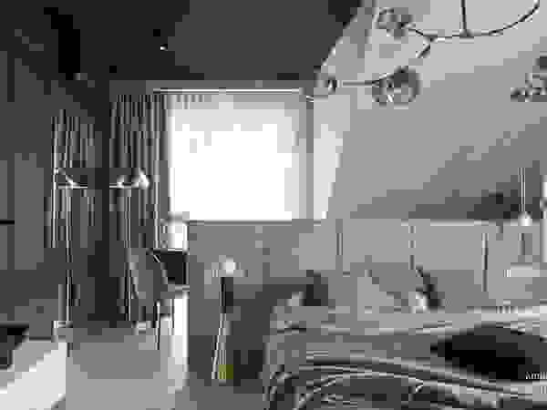 Nowy dom Koniecznych – realizacja. Zdjęcia: Tom Kurek Ambience. Interior Design Nowoczesna sypialnia