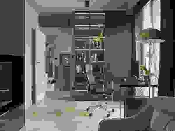 Nowy dom Koniecznych – realizacja. Zdjęcia: Tom Kurek Ambience. Interior Design Nowoczesne domowe biuro i gabinet