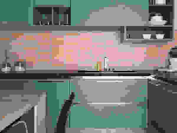 Equipe Ceramicas Modern kitchen Tiles Pink