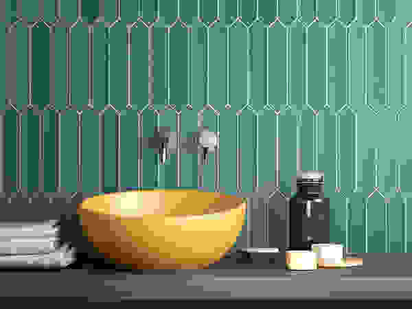 Equipe Ceramicas Scandinavian style bathroom Tiles Turquoise