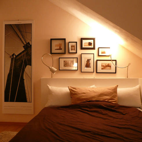 Moderne Schlafzimmer im Dachgeschoss Moderne Schlafzimmer im Dachgeschoss