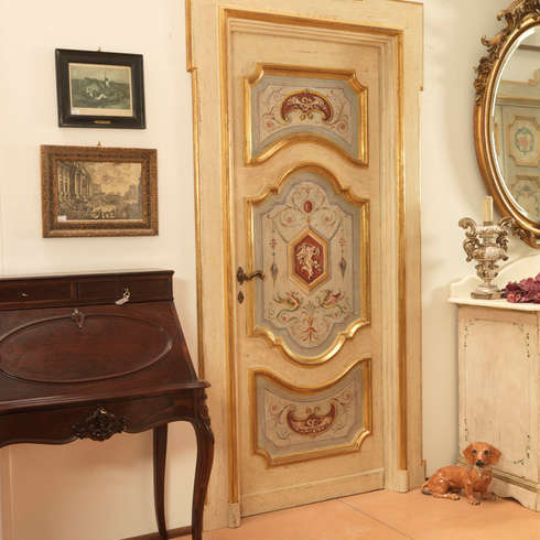 Porte del passato. tavolo industriale con piano in legno decapato ... Le porte del passato