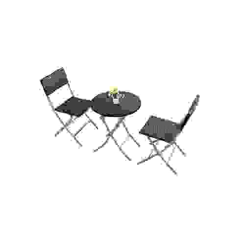 Bonsoni Bistro - Includes Two Folding Chairs and Folding Table Rattan Garden Furniture homify Classic style garden Furniture