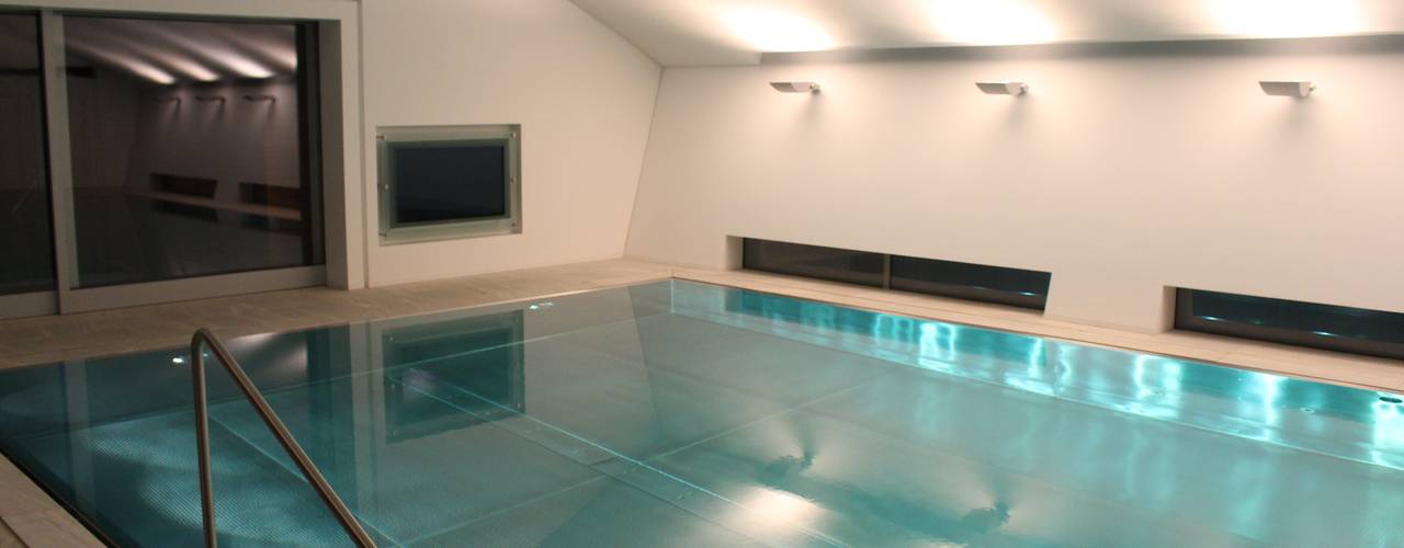 Spa und Pool, Architekten Graf + Graf Architekten Graf + Graf 모던스타일 수영장