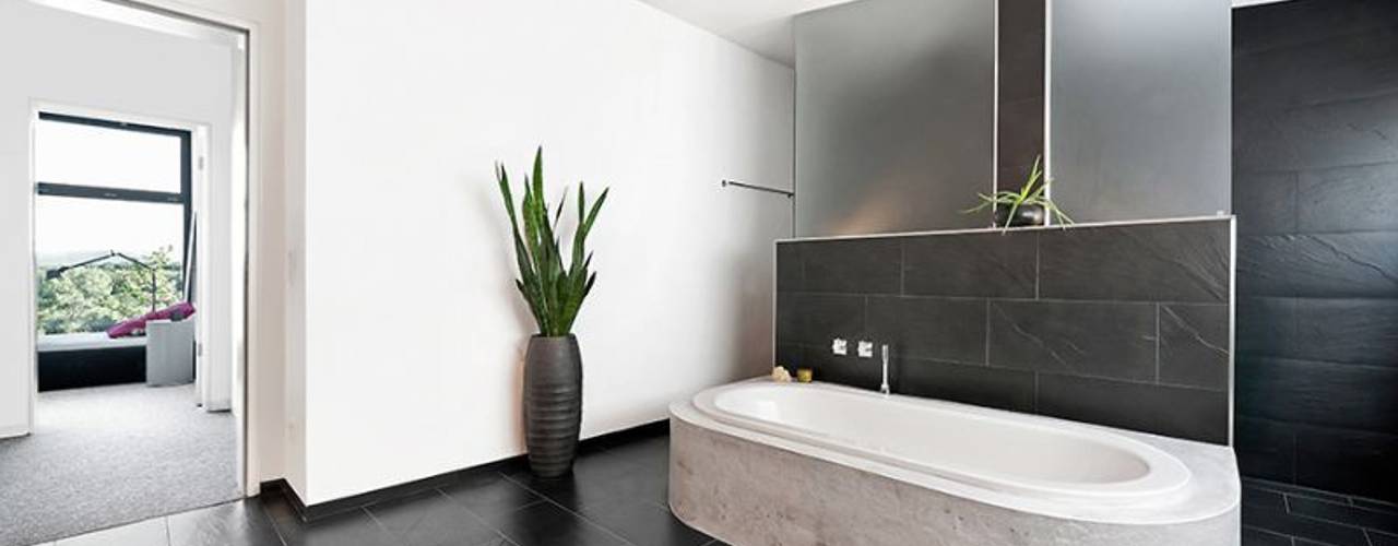Wohnhaus T , [lu:p] Architektur GmbH [lu:p] Architektur GmbH Phòng tắm: thiết kế nội thất · bố trí · ảnh