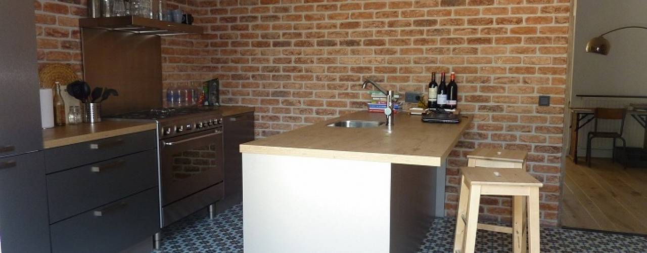 Aranżacje płytek cementowych w kuchni, Kolory Maroka Kolory Maroka Mediterranean style kitchen