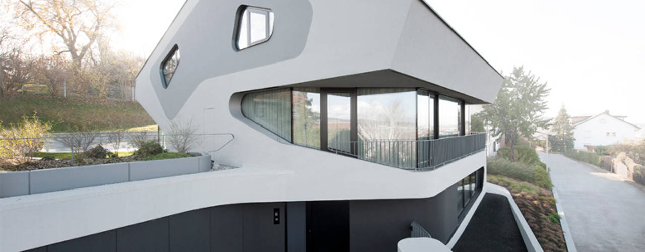 OLS HOUSE - new 4-person family home near Stuttgart, J.MAYER.H J.MAYER.H Eclectic style houses