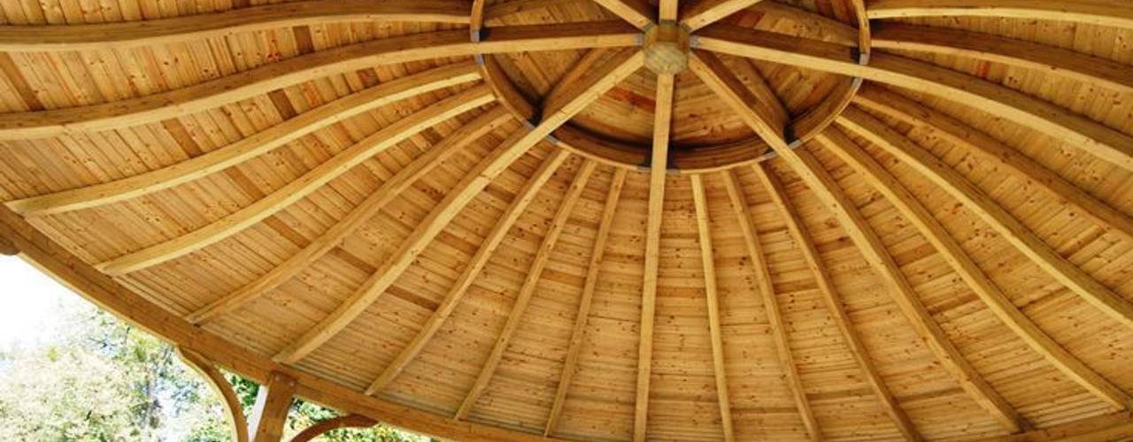 Our Work, EcoCurves - Bespoke Glulam Timber Arches EcoCurves - Bespoke Glulam Timber Arches 정원