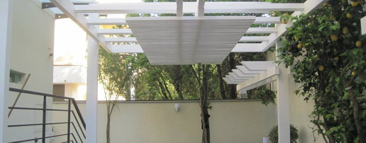 GAZEBO BIANCO , RicreArt - Italmaxitetto RicreArt - Italmaxitetto ระเบียง, นอกชาน