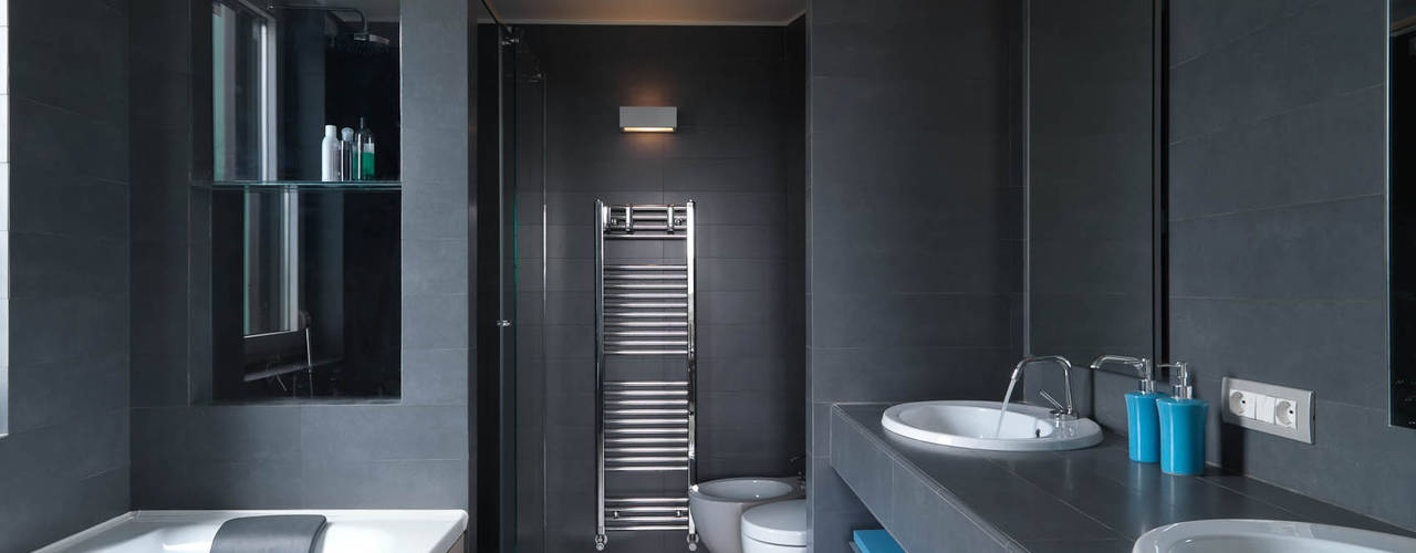 Recupero Sottotetto - Duplex 2, enzoferrara architetti enzoferrara architetti Modern Bathroom