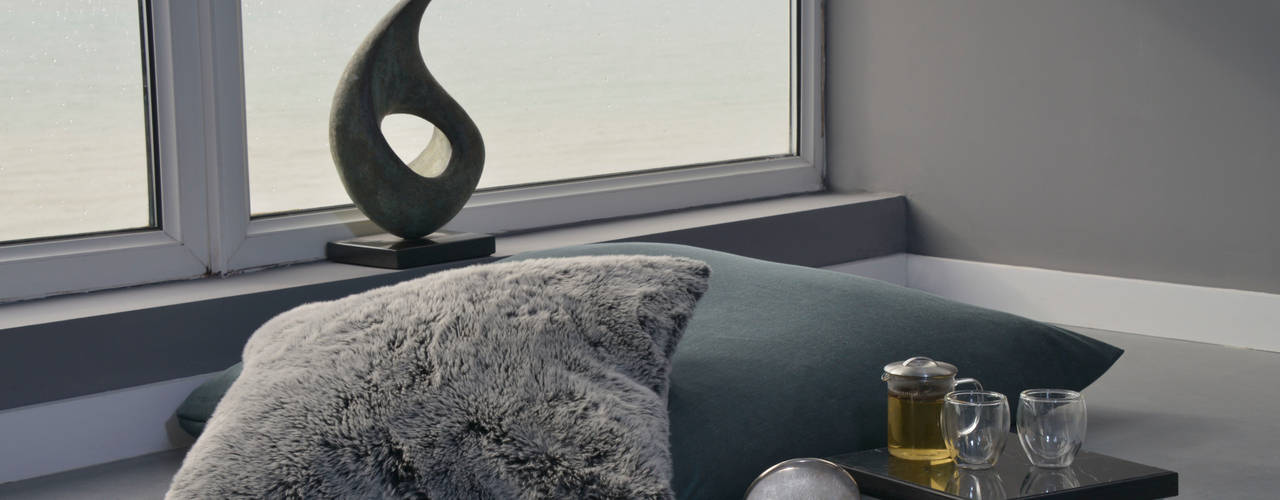 A Glamourous Beachfront Apartment, Cathy Phillips & Co Cathy Phillips & Co Moderne Wohnzimmer