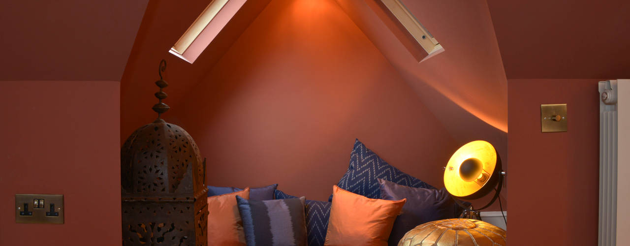 A Loft Conversion where New York meets Marrakech, Cathy Phillips & Co Cathy Phillips & Co ห้องนอน