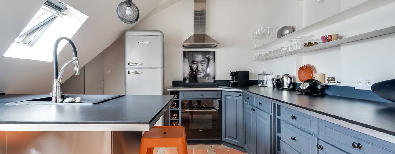 Appartement agence Paris, Meero Meero Cocinas de estilo clásico