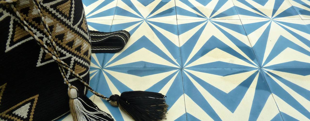 Neo cement tile, Maria Starling Design Maria Starling Design Mediterranean style walls & floors