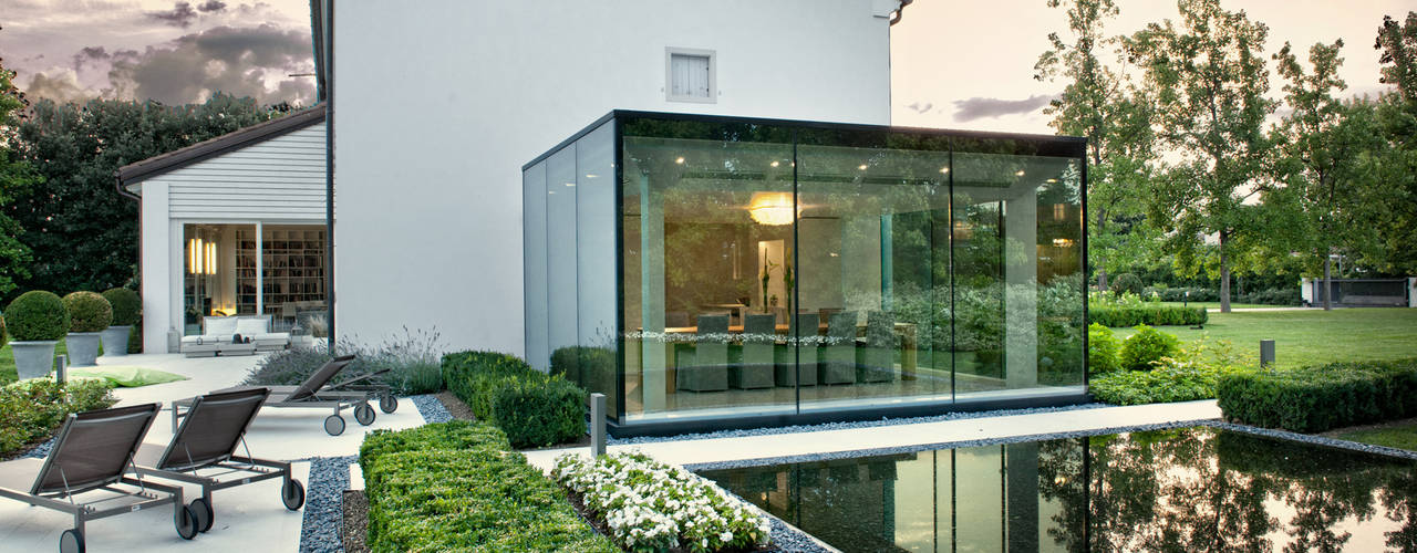 Interior design - Glass Cube - Padova Italy, IMAGO DESIGN IMAGO DESIGN Balcone, Veranda & Terrazza in stile moderno