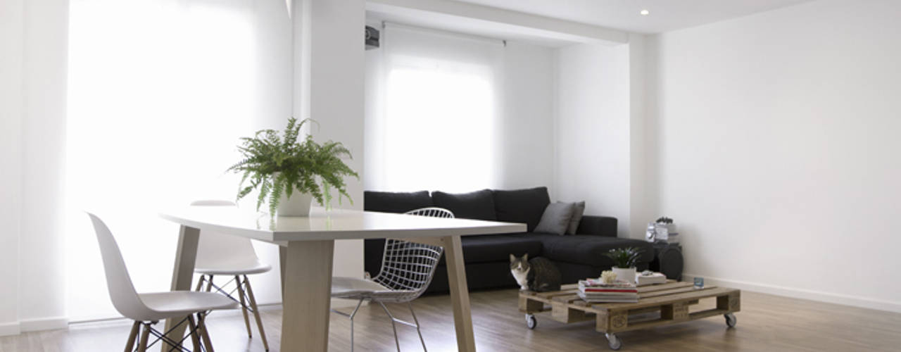 Vivienda El Cabanyal, Enblanc Enblanc Modern living room