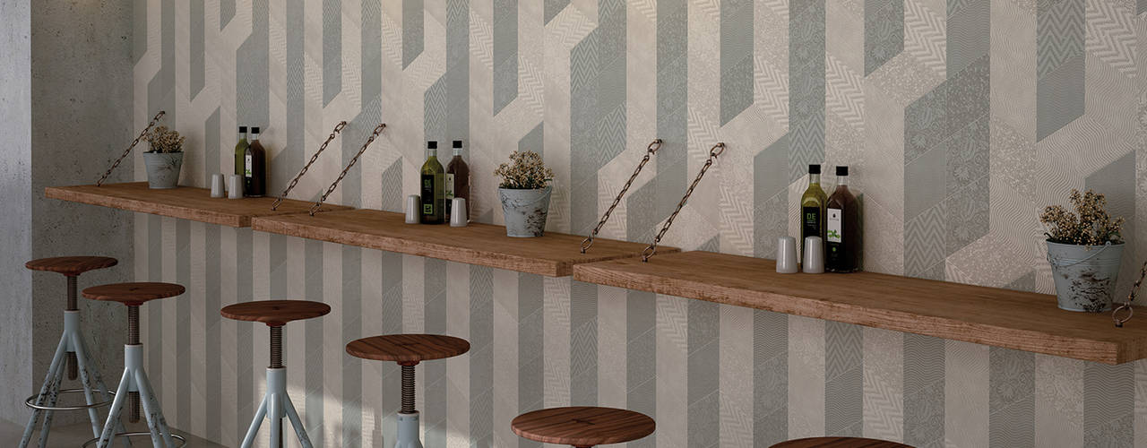 Rhombus Wall / Floor Tile, Equipe Ceramicas Equipe Ceramicas Pareti & Pavimenti in stile moderno