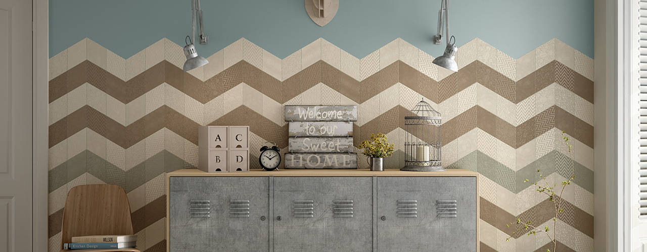 Rhombus Wall / Floor Tile, Equipe Ceramicas Equipe Ceramicas Eclectic style walls & floors