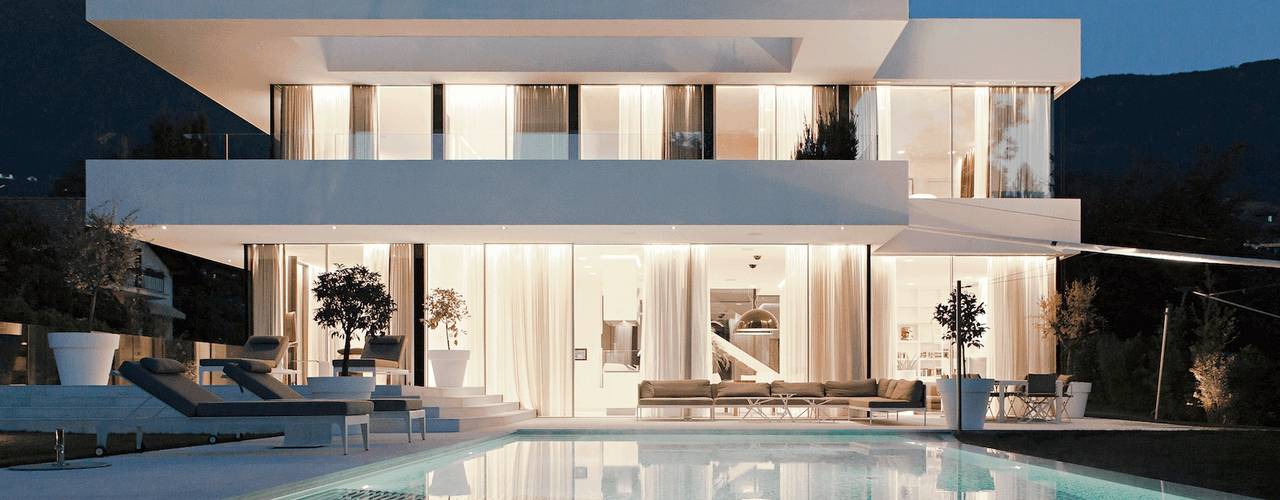 Casa M, monovolume architecture + design monovolume architecture + design Moderne zwembaden