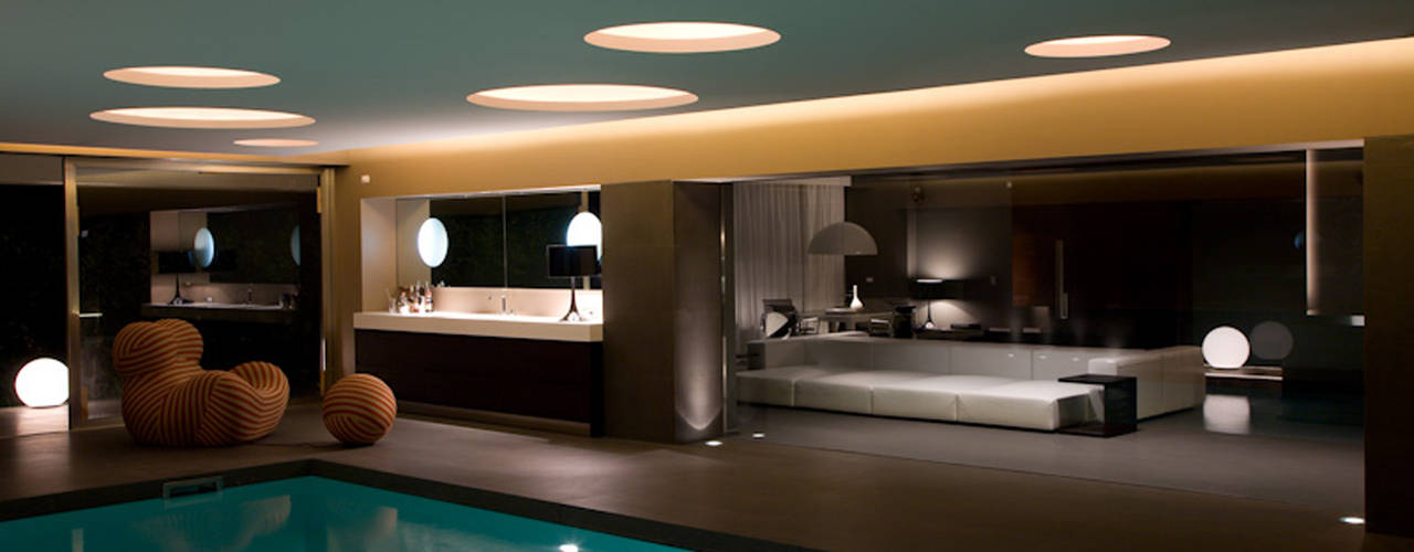 Nero Mediterraneo, Cannata&Partners Lighting Design Cannata&Partners Lighting Design Mediterranean style spa