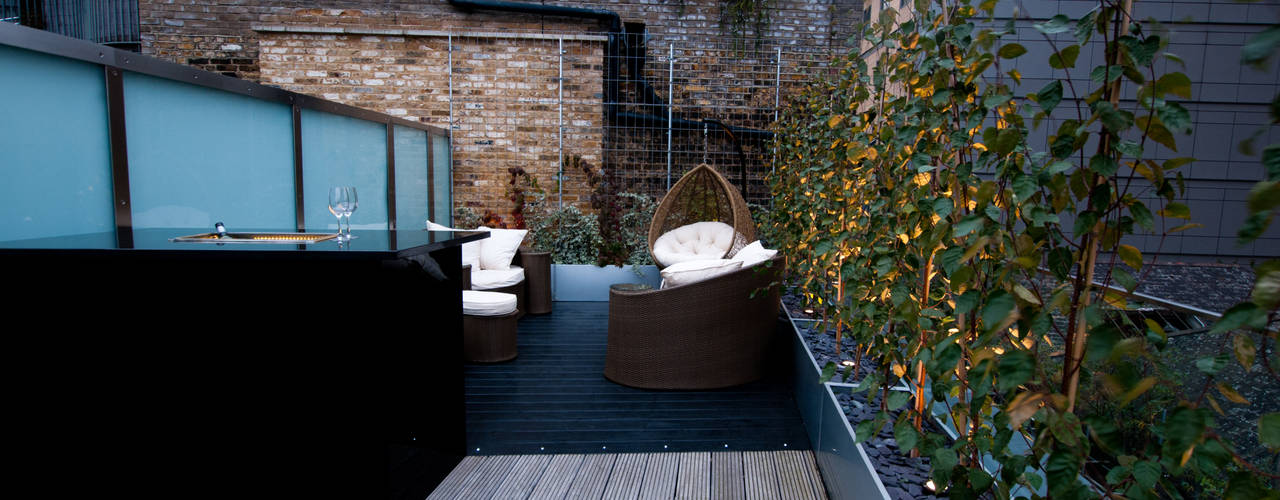 London Bridge, London, Urban Roof Gardens Urban Roof Gardens Balcone, Veranda & Terrazza in stile moderno