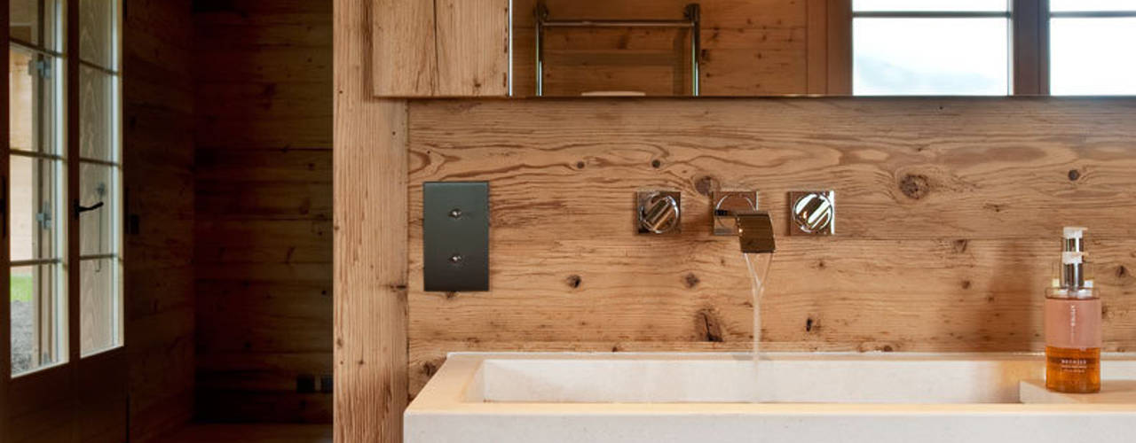 Chalet Gstaad, Ardesia Design Ardesia Design Rustic style bathrooms