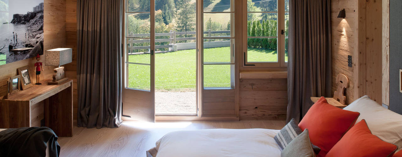 Chalet Gstaad, Ardesia Design Ardesia Design Rustik Yatak Odası