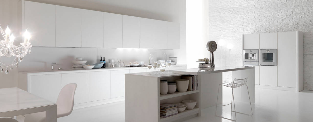 BLANC DE BLANCS, AURORA CUCINE AURORA CUCINE Nhà bếp phong cách hiện đại