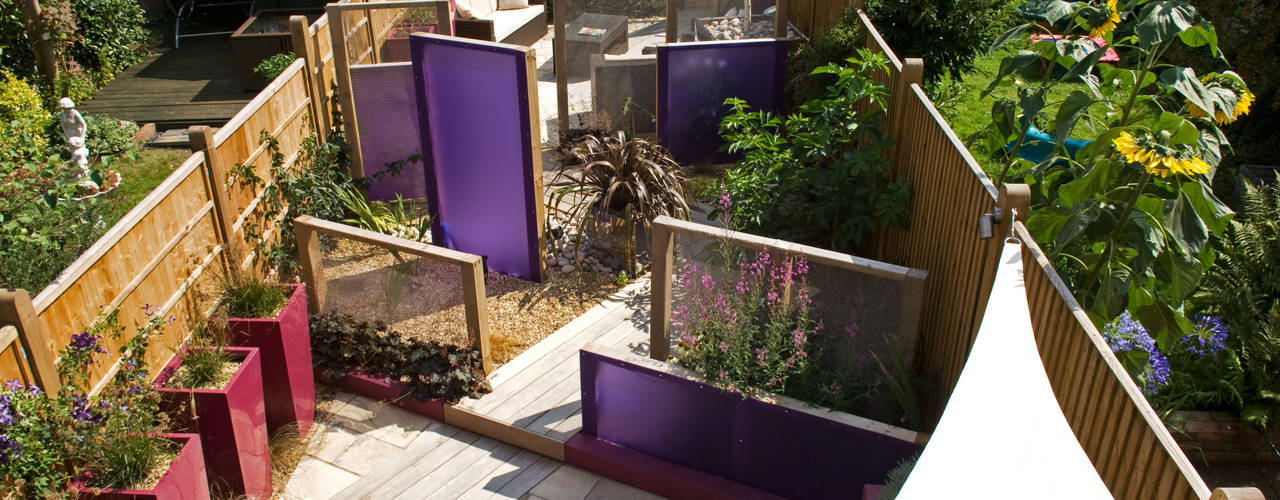 Party garden in Sevenoaks, Kent, Earth Designs Earth Designs Jardines de estilo moderno