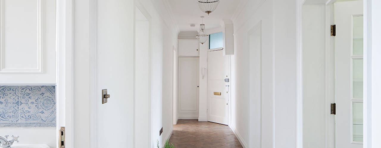 Oakhill Court, Putney, Ardesia Design Ardesia Design Rustic style corridor, hallway & stairs