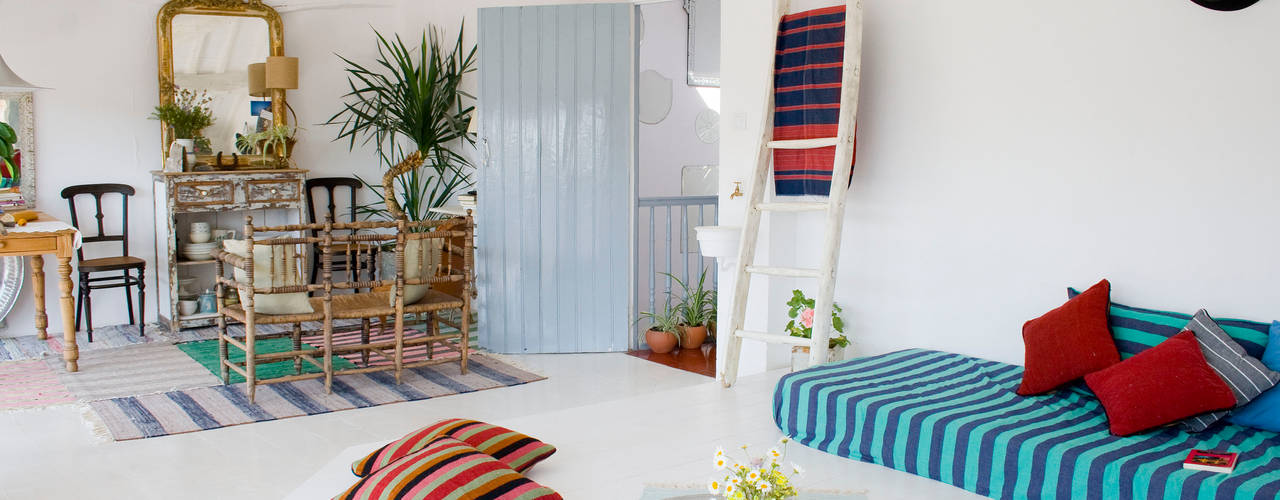 Decoración de Interiores estilo Mediterraneo, Casa Josephine Casa Josephine 客廳