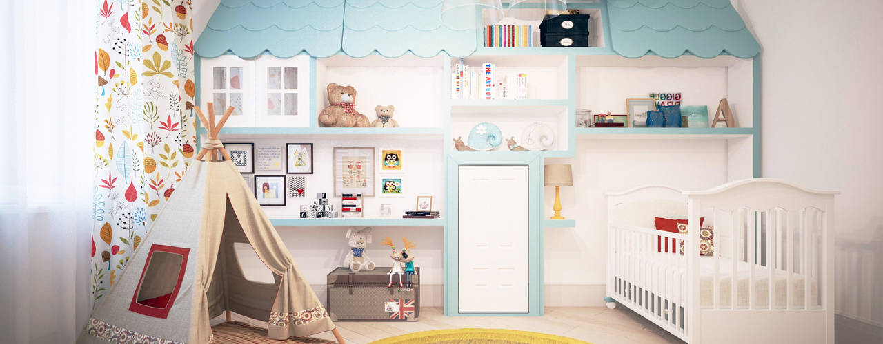 Квартира Skandi Klubb, KYD BURO KYD BURO Habitaciones para niños de estilo escandinavo