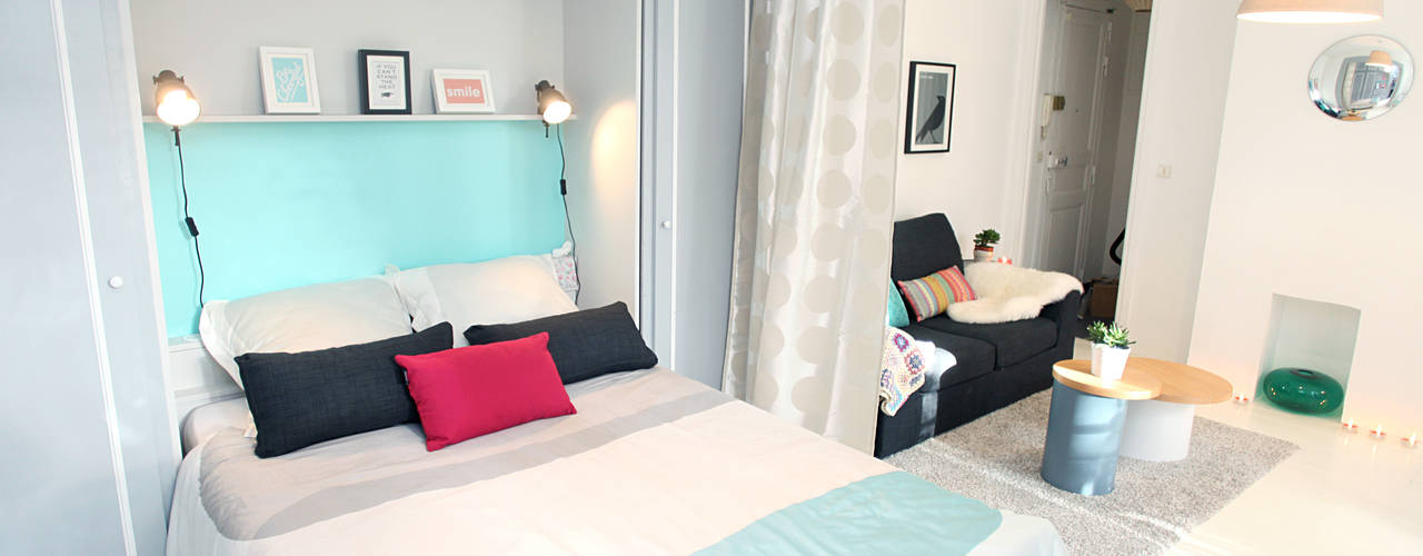 Appartement Paris 11ème, Sandra Dages Sandra Dages Гостиные в эклектичном стиле